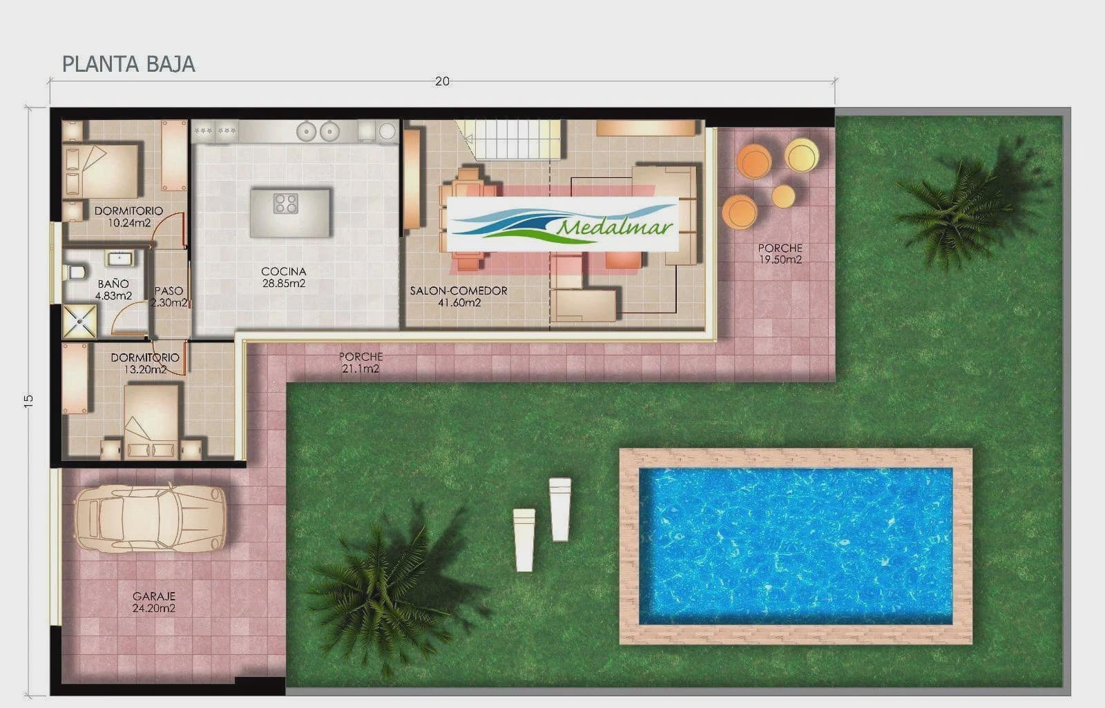 3 bedroom Villa for sale in Vera with pool garage - € 535,000 (Ref: 8910011)