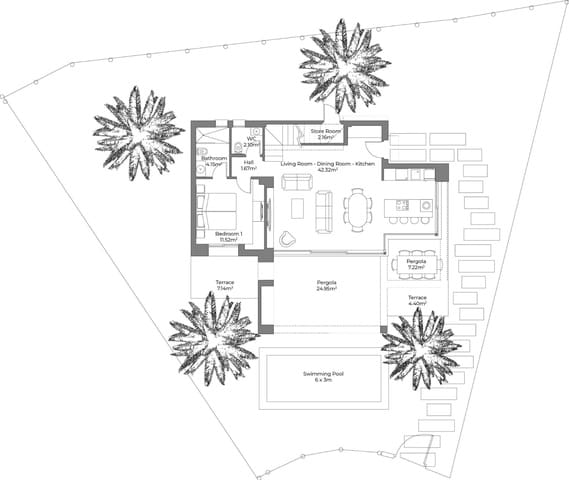 3 sypialnia Willa na sprzedaż w Cuevas del Almanzora z basenem garażem - 480 000 € (Ref: 9655755)