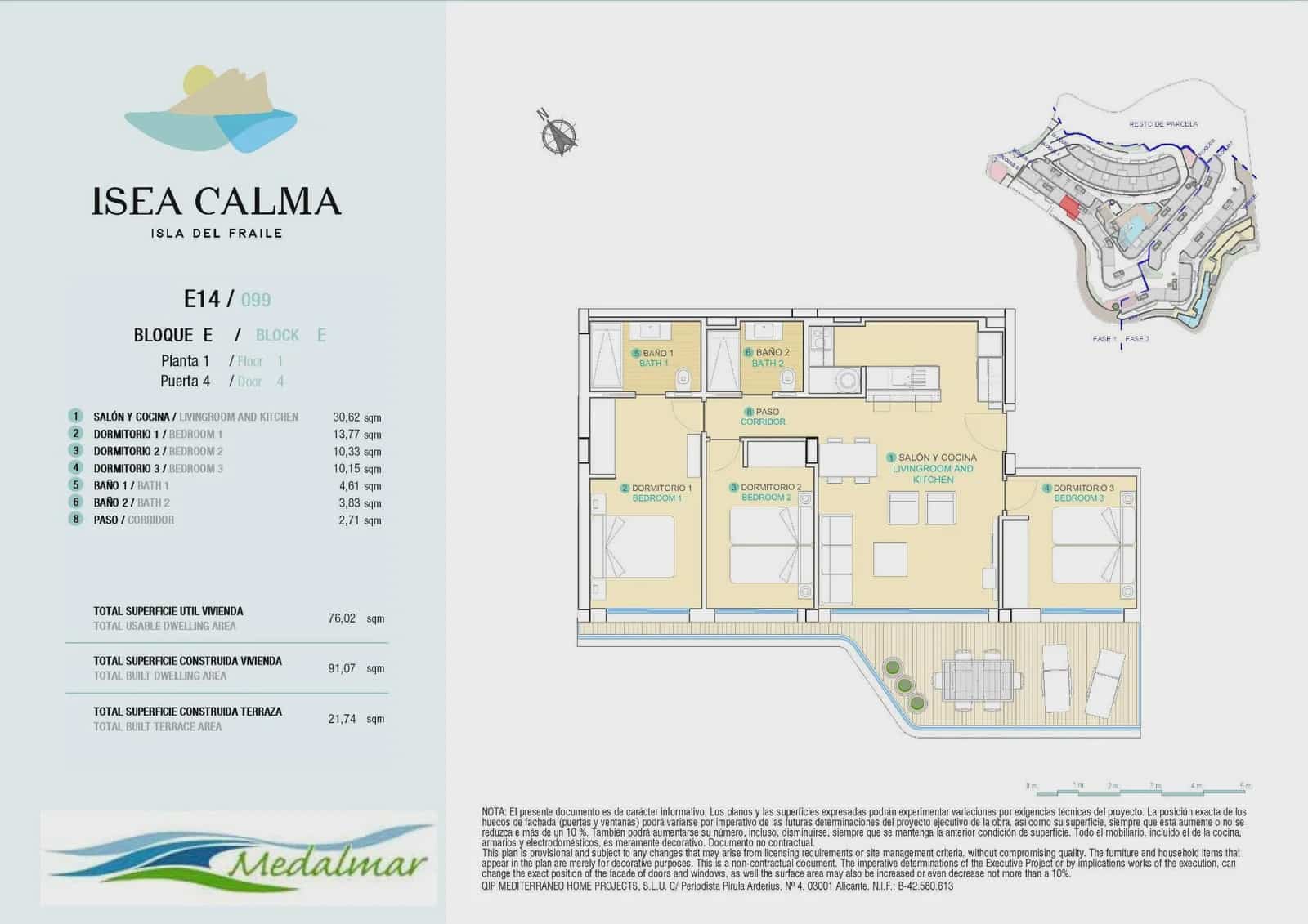 3 Zimmer Apartment zu verkaufen in Aguilas mit Pool Garage - 450.000 € (Ref: 9673925)
