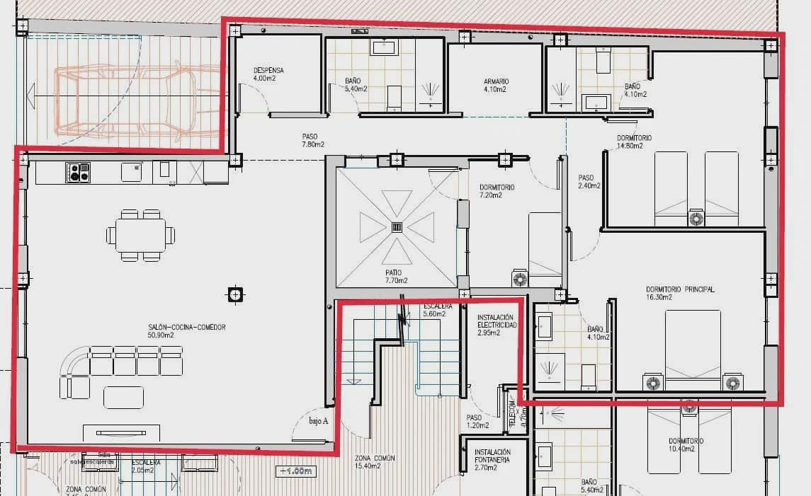 3 Zimmer Apartment zu verkaufen in Los Gallardos mit Garage - 166.250 € (Ref: 9761819)
