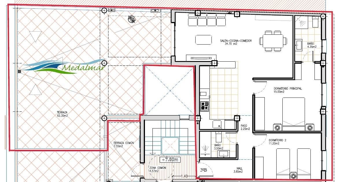 Ático de 2 habitaciones en Los Gallardos en venta con garaje - 175.000 € (Ref: 9772838)