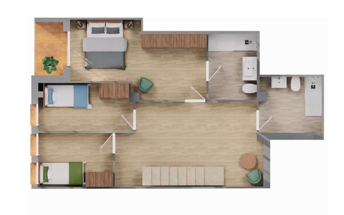 3 makuuhuone Huoneisto myytävänä paikassa Girona kaupunki - 398 000 € (Ref: 9876774)