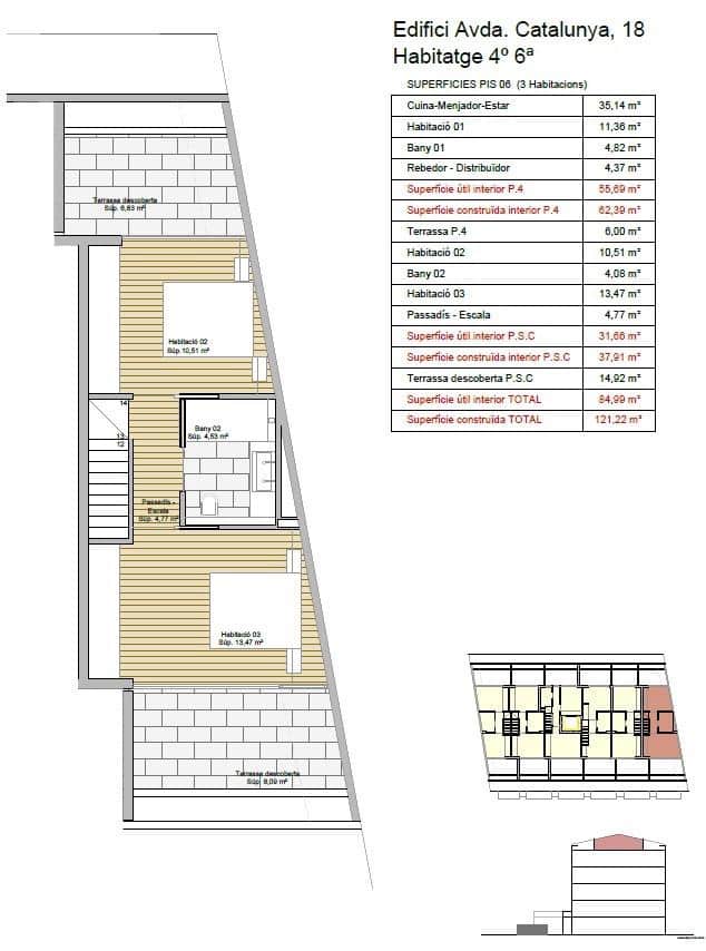 3 camera da letto Appartamento in vendita in Sant Antoni de Calonge con piscina garage - 365.000 € (Rif: 9876777)