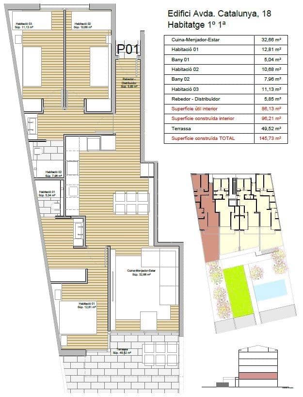 3 camera da letto Appartamento in vendita in Sant Antoni de Calonge con piscina garage - 395.000 € (Rif: 9878956)