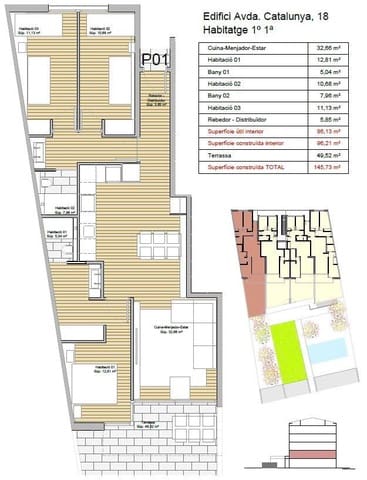 3 camera da letto Appartamento in vendita in Sant Antoni de Calonge, Calonge i Sant Antoni con piscina garage - 395.000 € (Rif: 9878956)
