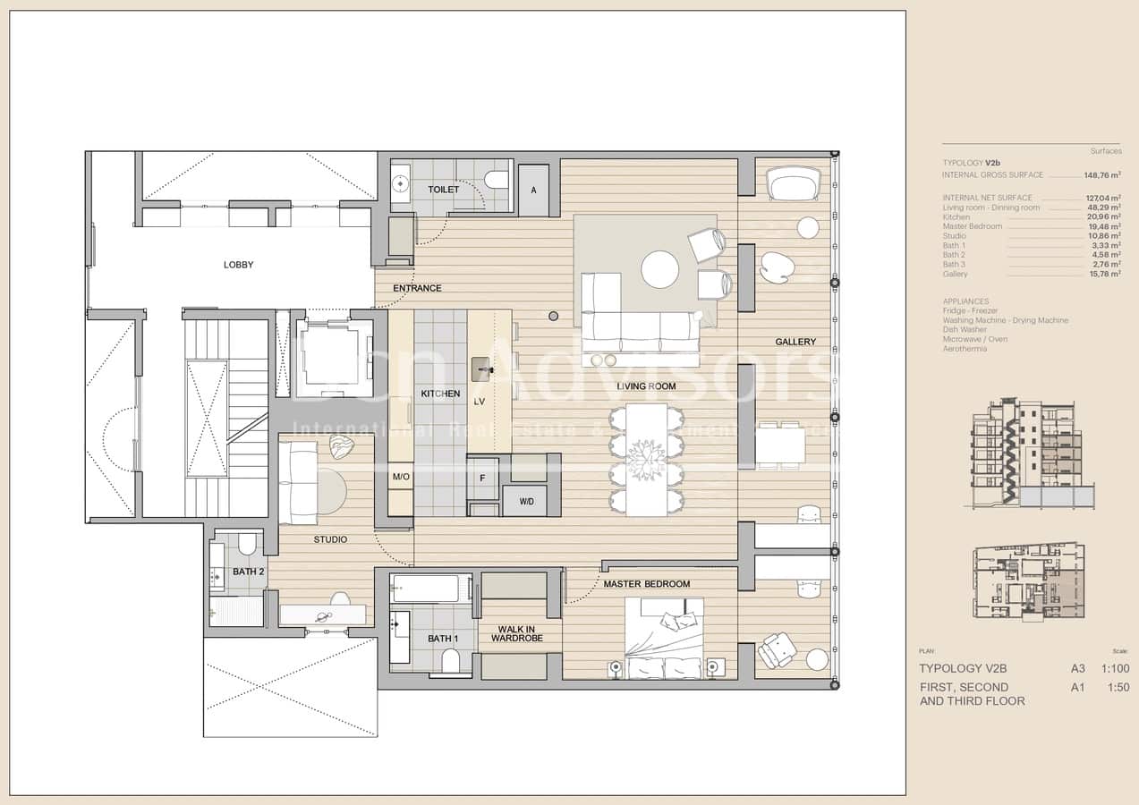 2 bedroom Apartment for sale in Barcelona city - € 1,450,000 (Ref: 10054876)