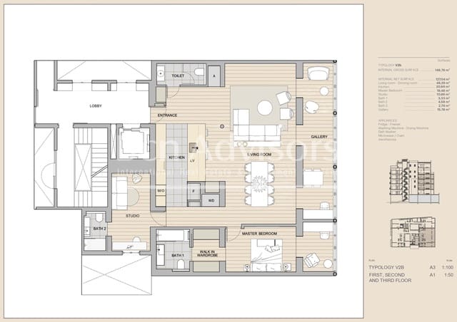 2 bedroom Apartment for sale in La Dreta de L'Eixample, Barcelona city - € 1,450,000 (Ref: 10054876)