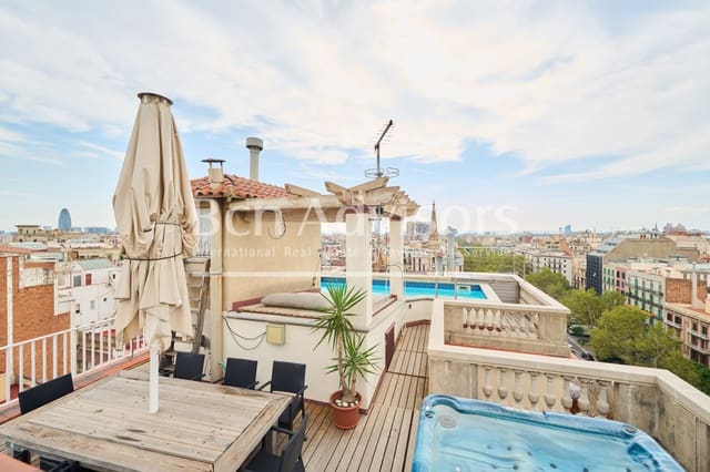 5 quarto Penthouse para venda em La Dreta de L'Eixample, Barcelona cidade com piscina - 5 200 000 € (Ref: 9097452)
