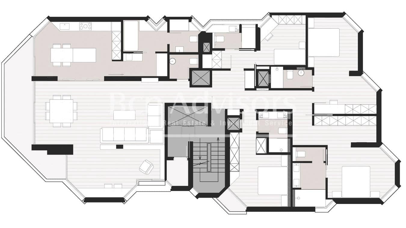 4 makuuhuone Huoneisto myytävänä paikassa Barcelona kaupunki - 2 400 000 € (Ref: 9097457)