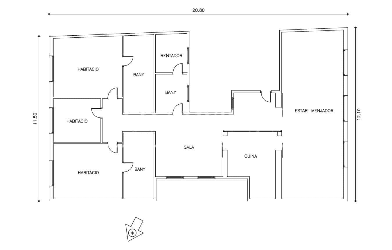 3 soveværelse Lejlighed til salg i Barcelona by med swimmingpool - € 3.500.000 (Ref: 9097461)