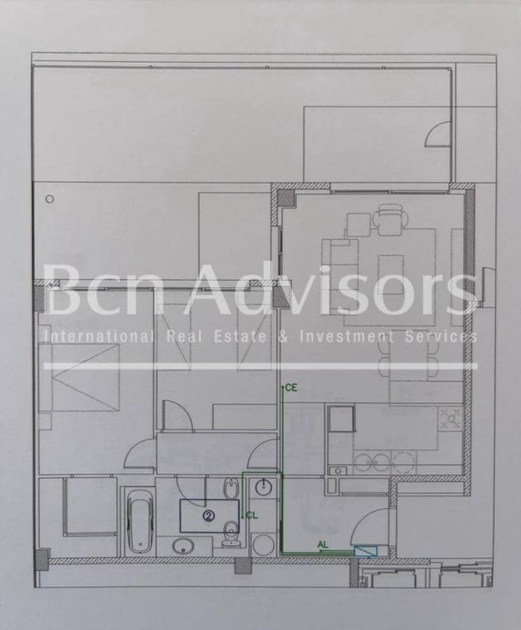 2 makuuhuone Huoneisto myytävänä paikassa Barcelona kaupunki mukana uima-altaan - 769 000 € (Ref: 9097478)