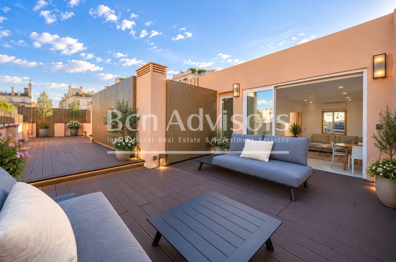1 makuuhuone Kattohuoneisto myytävänä paikassa Barcelona kaupunki - 800 000 € (Ref: 9097484)