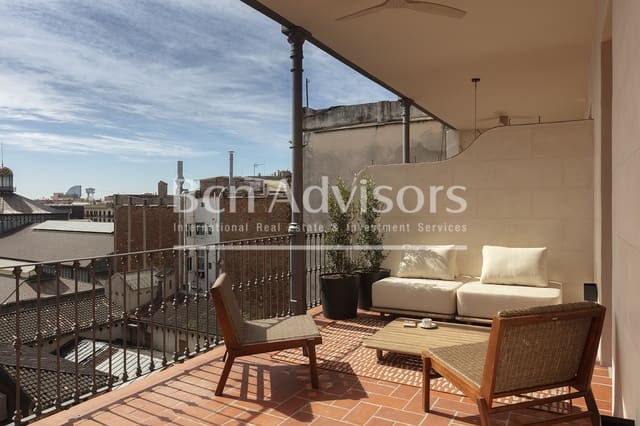 3 chambre Penthouse à vendre à Sant Pere, Santa Caterina i La Ribera, Barcelone ville - 1 795 000 € (Ref: 9097493)