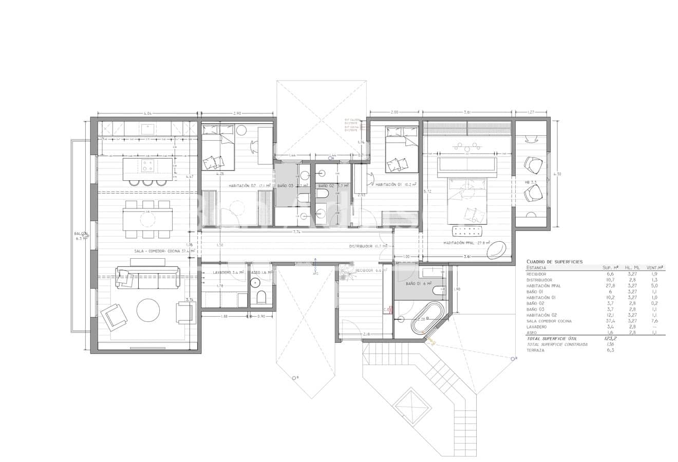 3 quarto Apartamento para venda em Barcelona cidade - 1 100 000 € (Ref: 9097494)