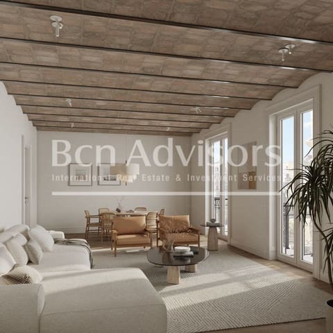 2 bedroom Apartment for sale in La Dreta de L'Eixample, Barcelona city - € 1,160,000 (Ref: 9097496)