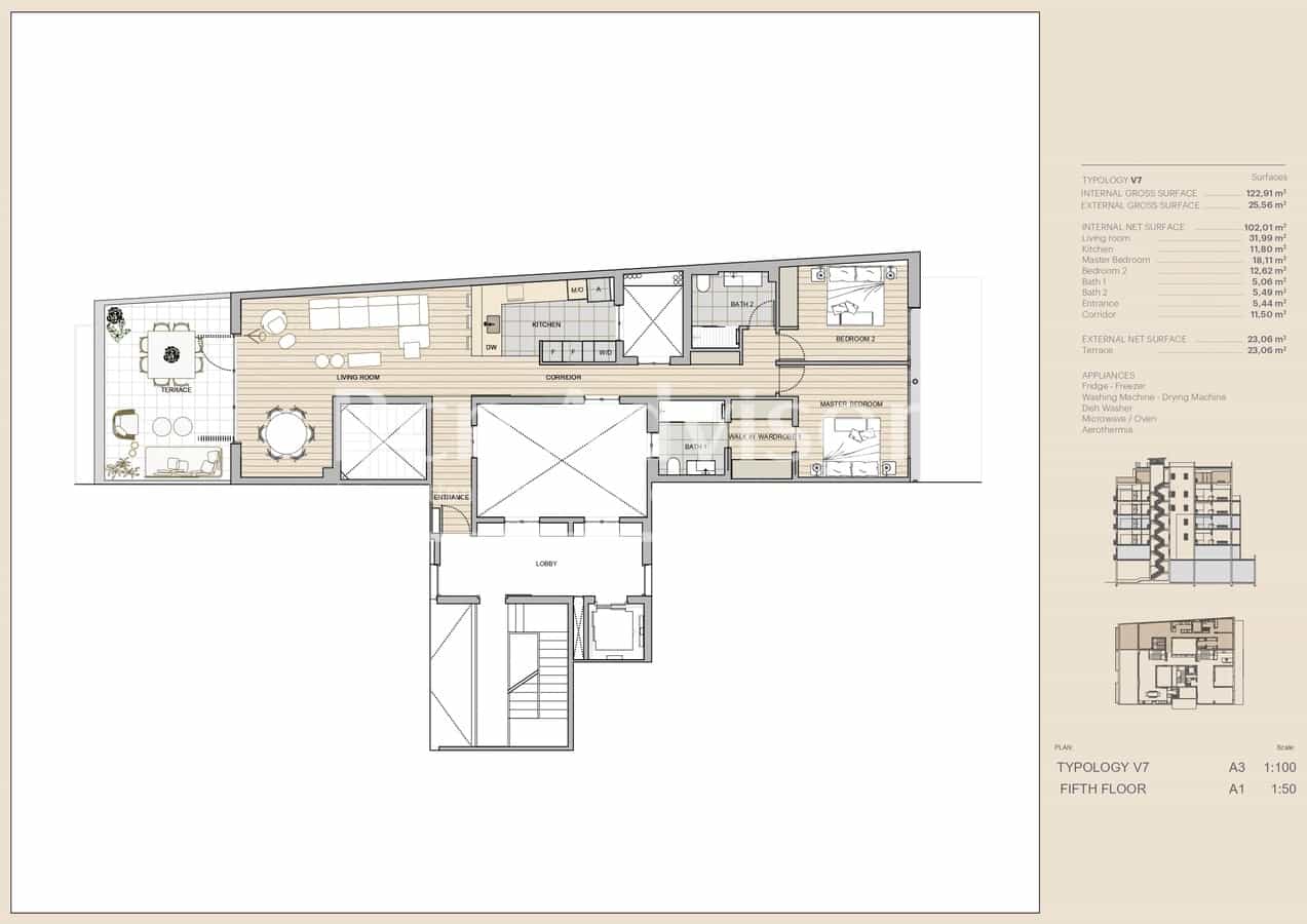 2 soveværelse Penthouse til salg i Barcelona by - € 2.390.000 (Ref: 9097520)