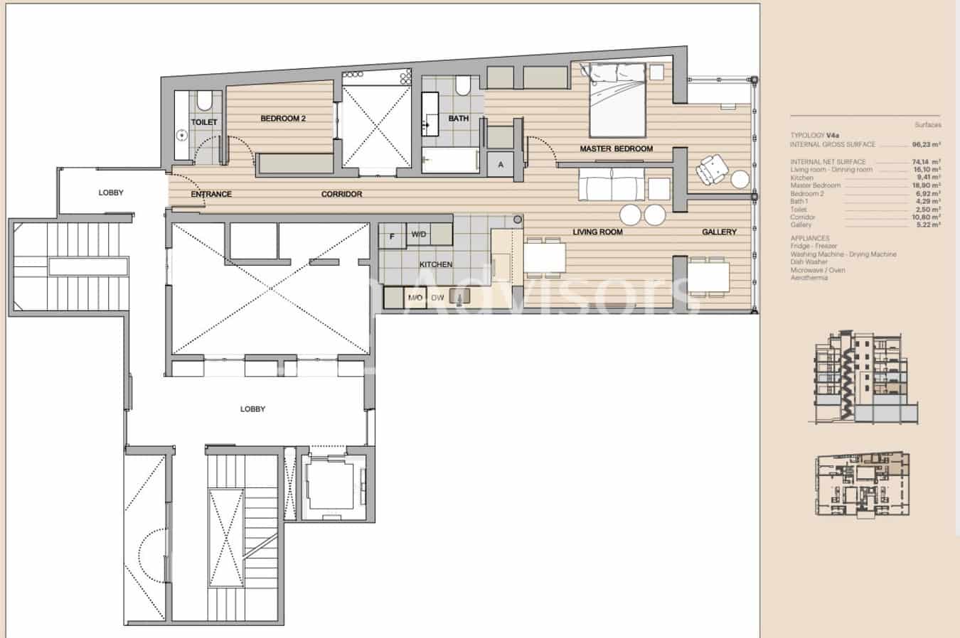 2 camera da letto Appartamento in vendita in Barcelona citta - 1.050.000 € (Rif: 9097557)