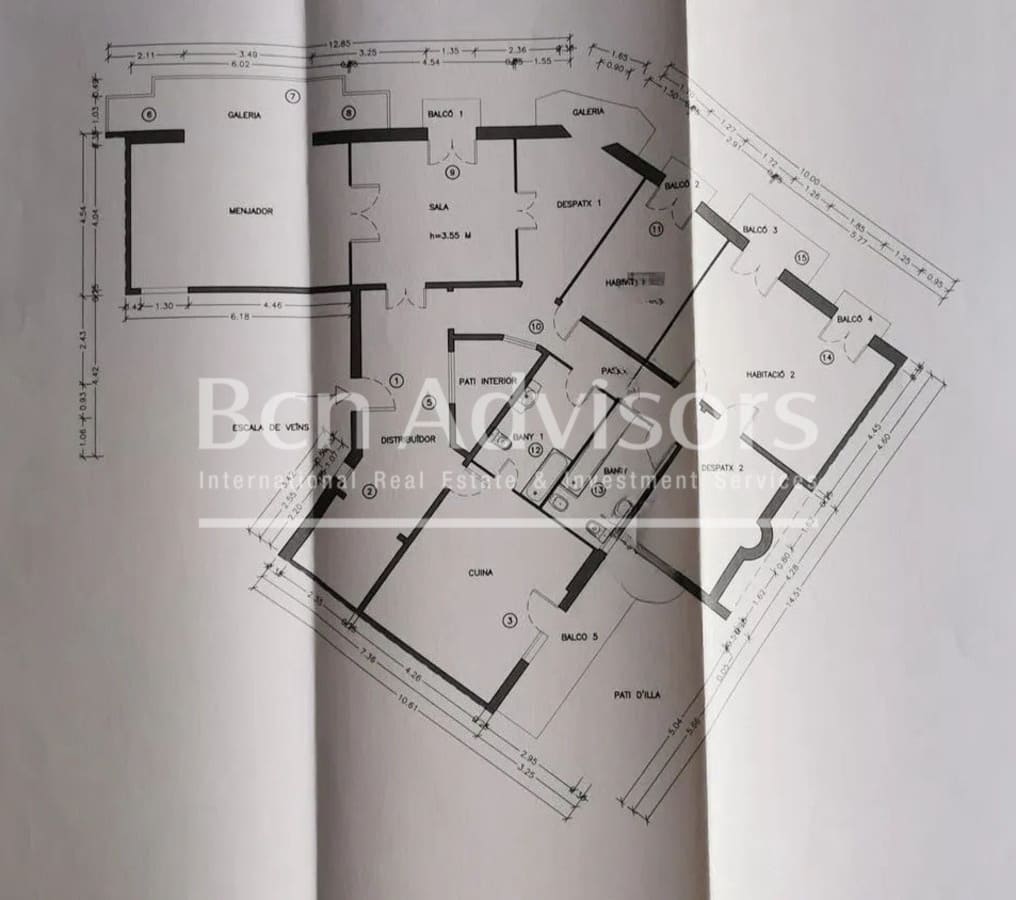 3 quarto Apartamento para venda em Barcelona cidade - 1 580 000 € (Ref: 9300900)