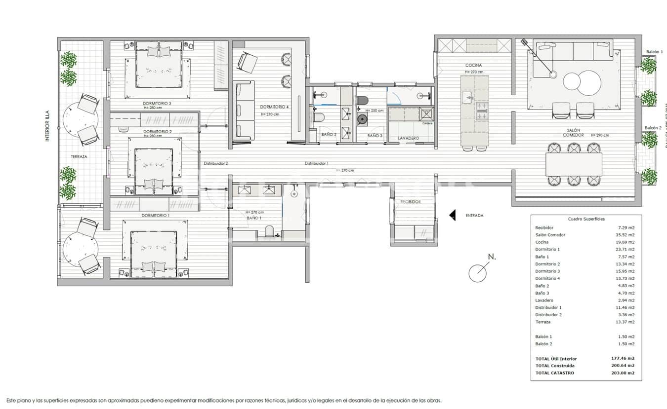 4 makuuhuone Huoneisto myytävänä paikassa Barcelona kaupunki - 1 790 000 € (Ref: 9330372)