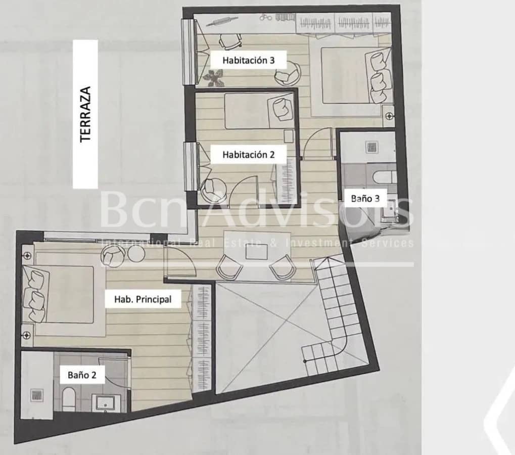 3 sypialnia Apartament na sprzedaż w Miasto Barcelona z garażem - 1 475 000 € (Ref: 9398288)