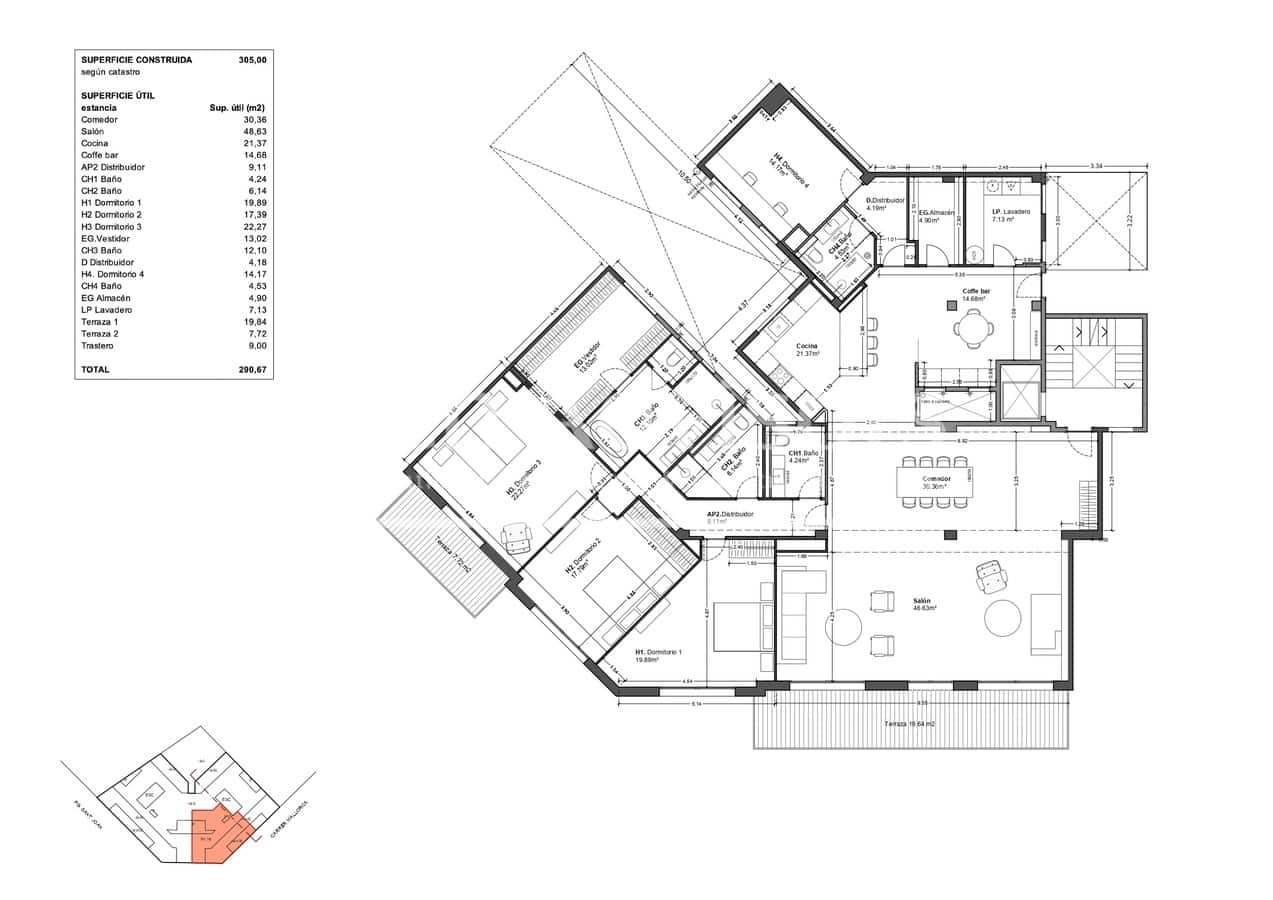 4 makuuhuone Huoneisto myytävänä paikassa Barcelona kaupunki - 2 300 000 € (Ref: 9430940)