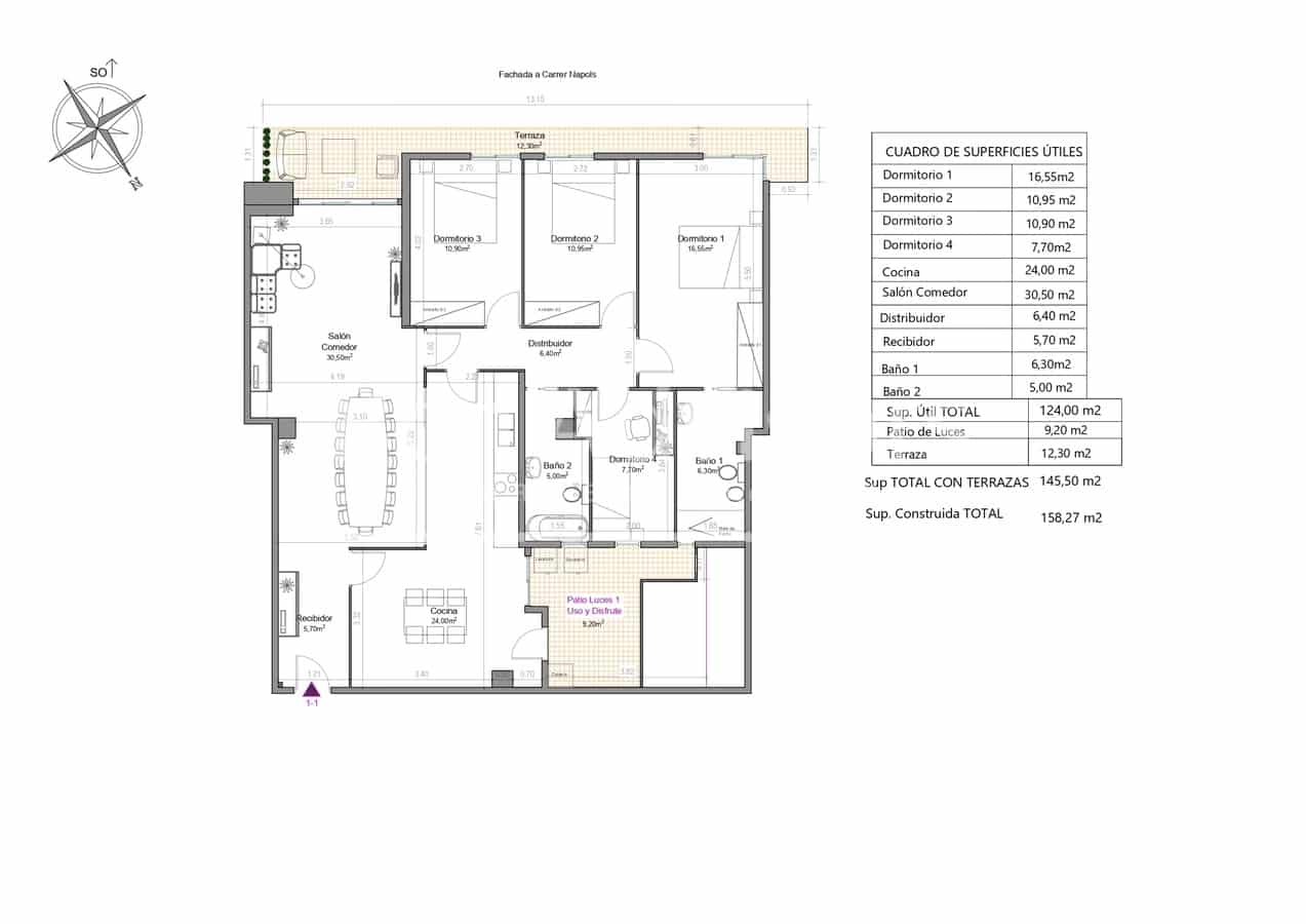 4 bedroom Apartment for sale in Barcelona city - € 900,000 (Ref: 9619138)