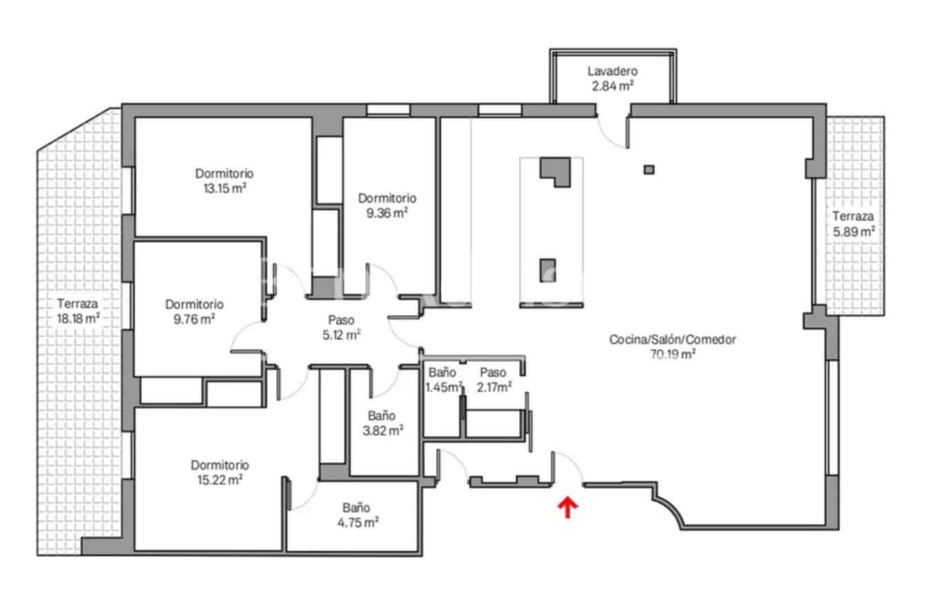 4 chambre Appartement à vendre à Barcelone ville avec garage - 1 490 000 € (Ref: 9839071)