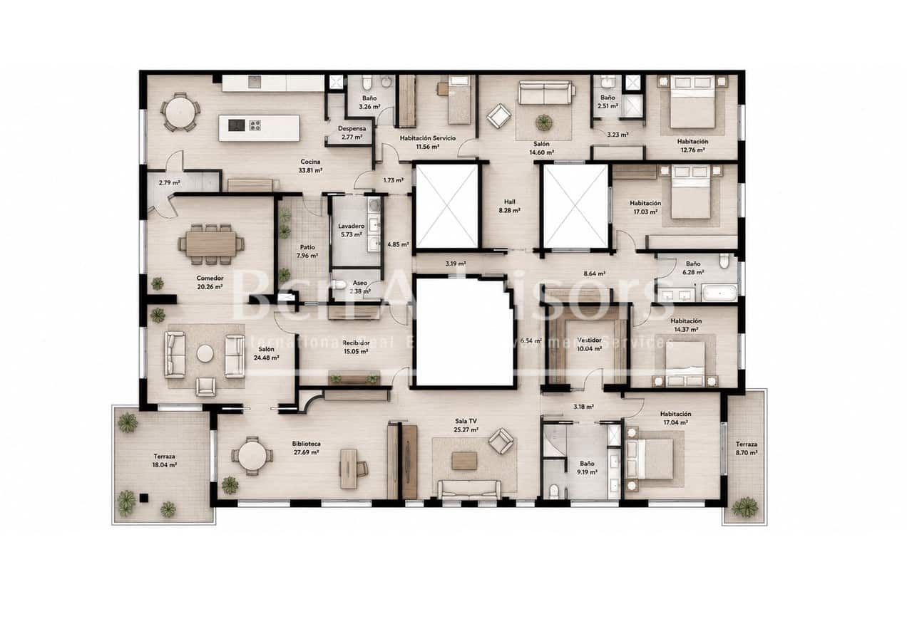 6 quarto Apartamento para venda em Barcelona cidade - 2 390 000 € (Ref: 9880733)