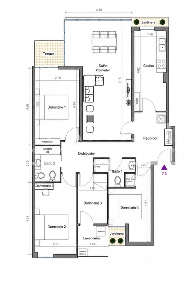 Apartamento de 3 habitaciones en Barcelona ciudad en venta - 690.000 € (Ref: 9894067)
