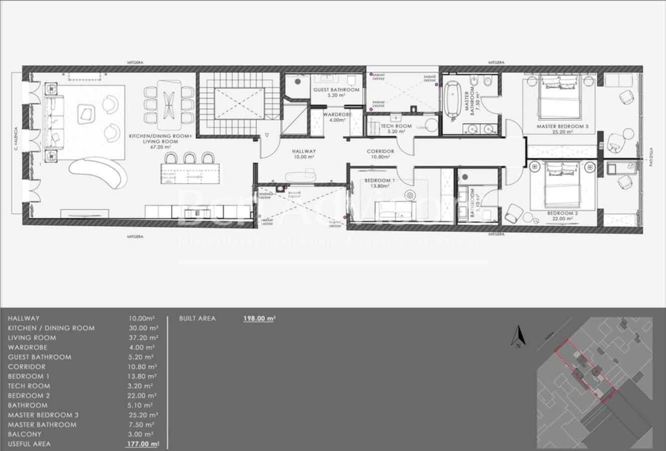 3 slaapkamer Penthouse te koop in Barcelona stad - € 2.450.000 (Ref: 9904164)