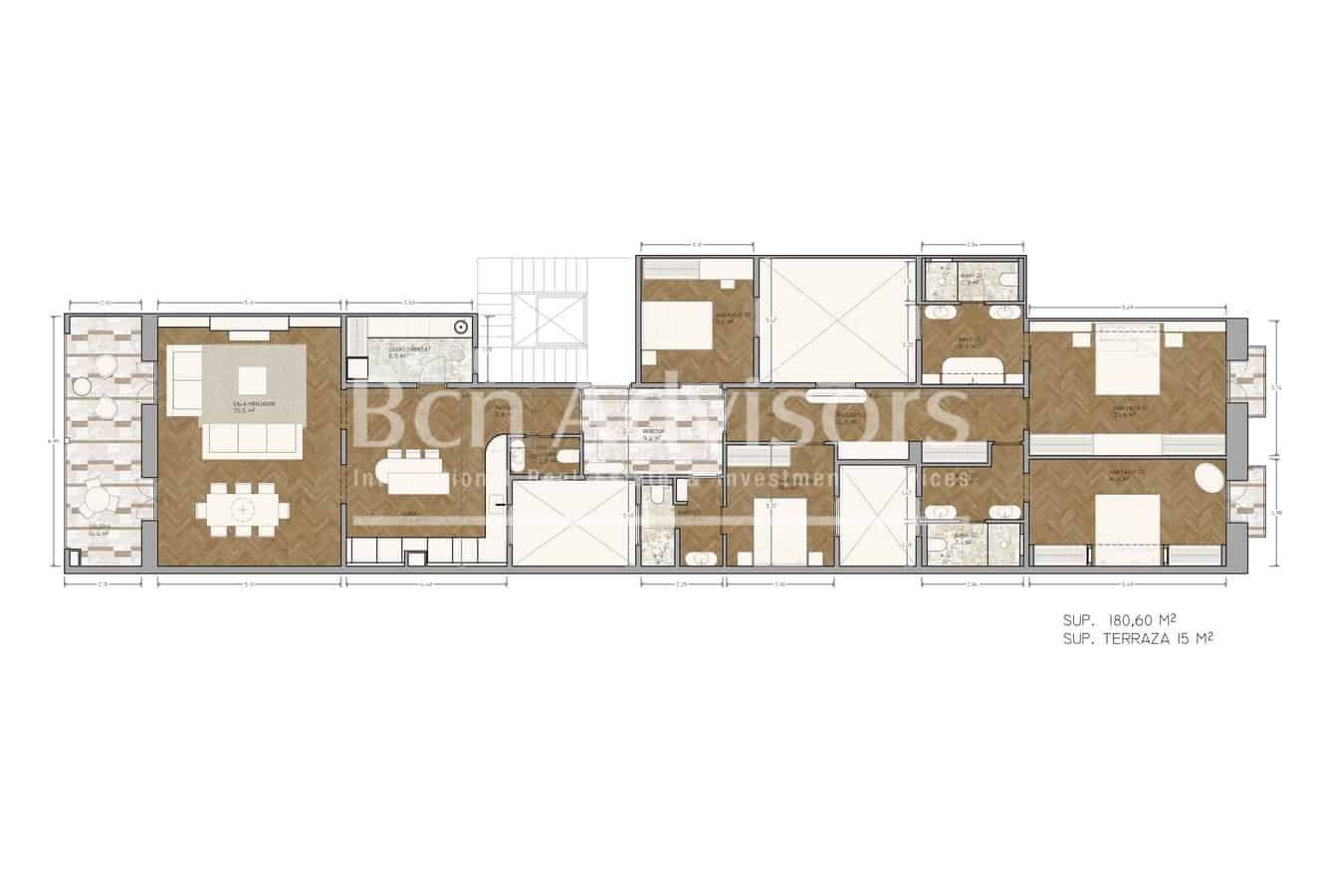 4 slaapkamer Appartement te koop in Barcelona stad - € 2.500.000 (Ref: 9910757)