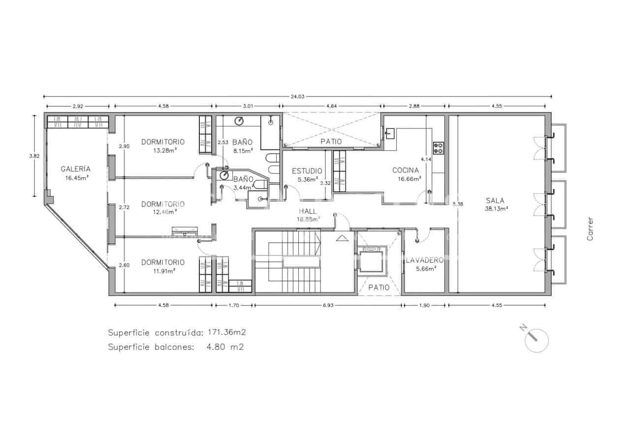 4 chambre Penthouse à vendre à Barcelone ville - 1 495 000 € (Ref: 9947433)