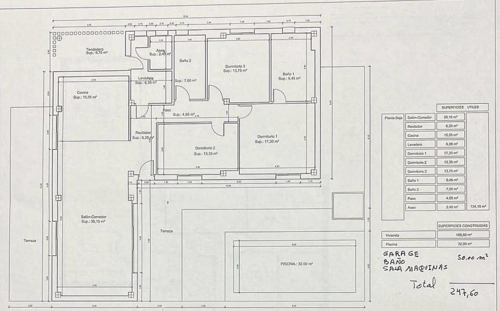 3 camera da letto Villa in vendita in Pinoso con piscina garage - 385.000 € (Rif: 10020103)