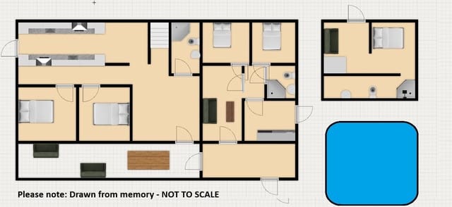 6 Zimmer Villa zu verkaufen in Sax mit Pool - 275.000 € (Ref: 10025063)