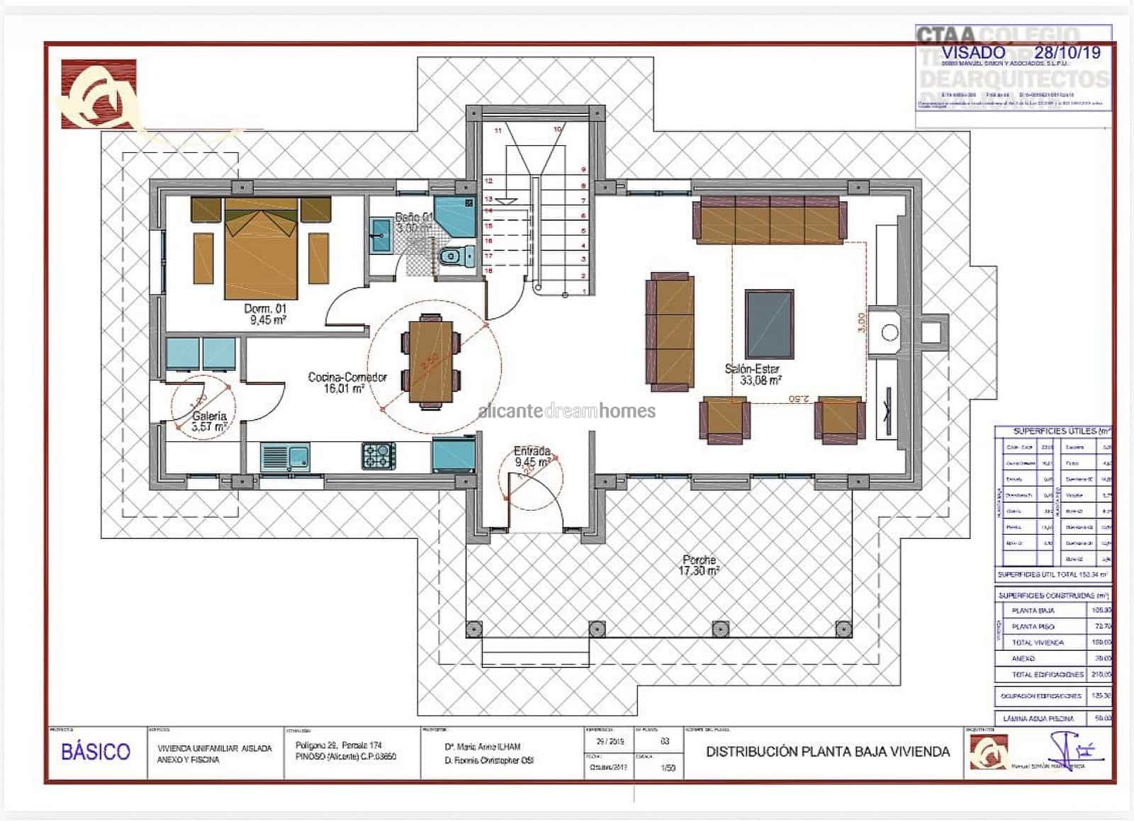 Chalet de 4 habitaciones en Pinoso en venta con piscina - 159.995 € (Ref: 4182886)