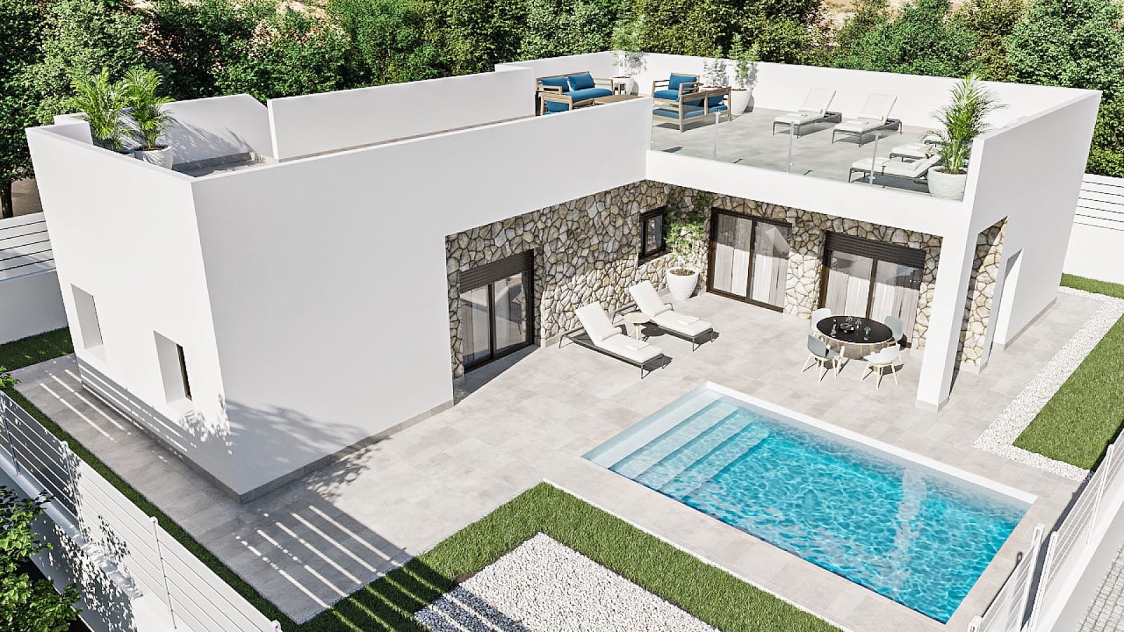 3 soveværelse Villa til salg i Pinoso med swimmingpool garage - € 275.000 (Ref: 8471768)