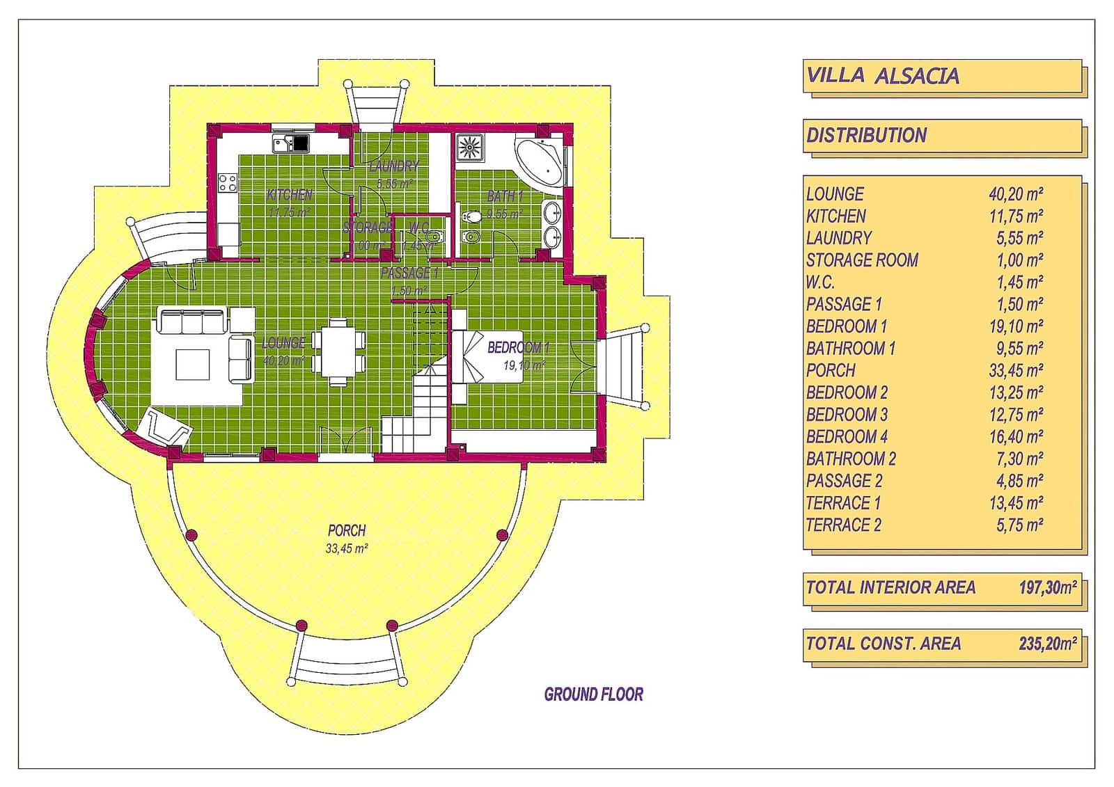 4 soverom Villa til salgs i Pinoso med svømmebasseng garasje - € 389 000 (Ref: 8471771)