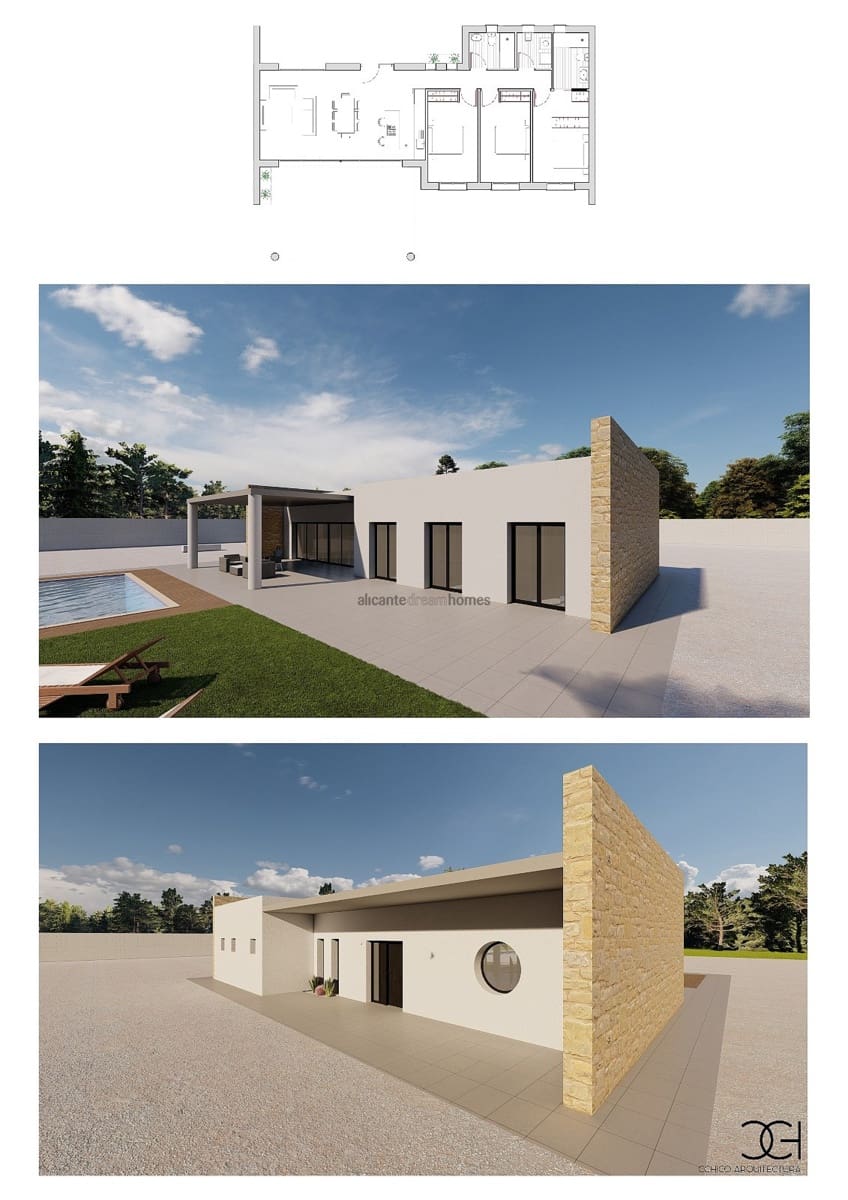 3 sovrum Villa till salu i Pinoso med pool - 365 000 € (Ref: 8850075)