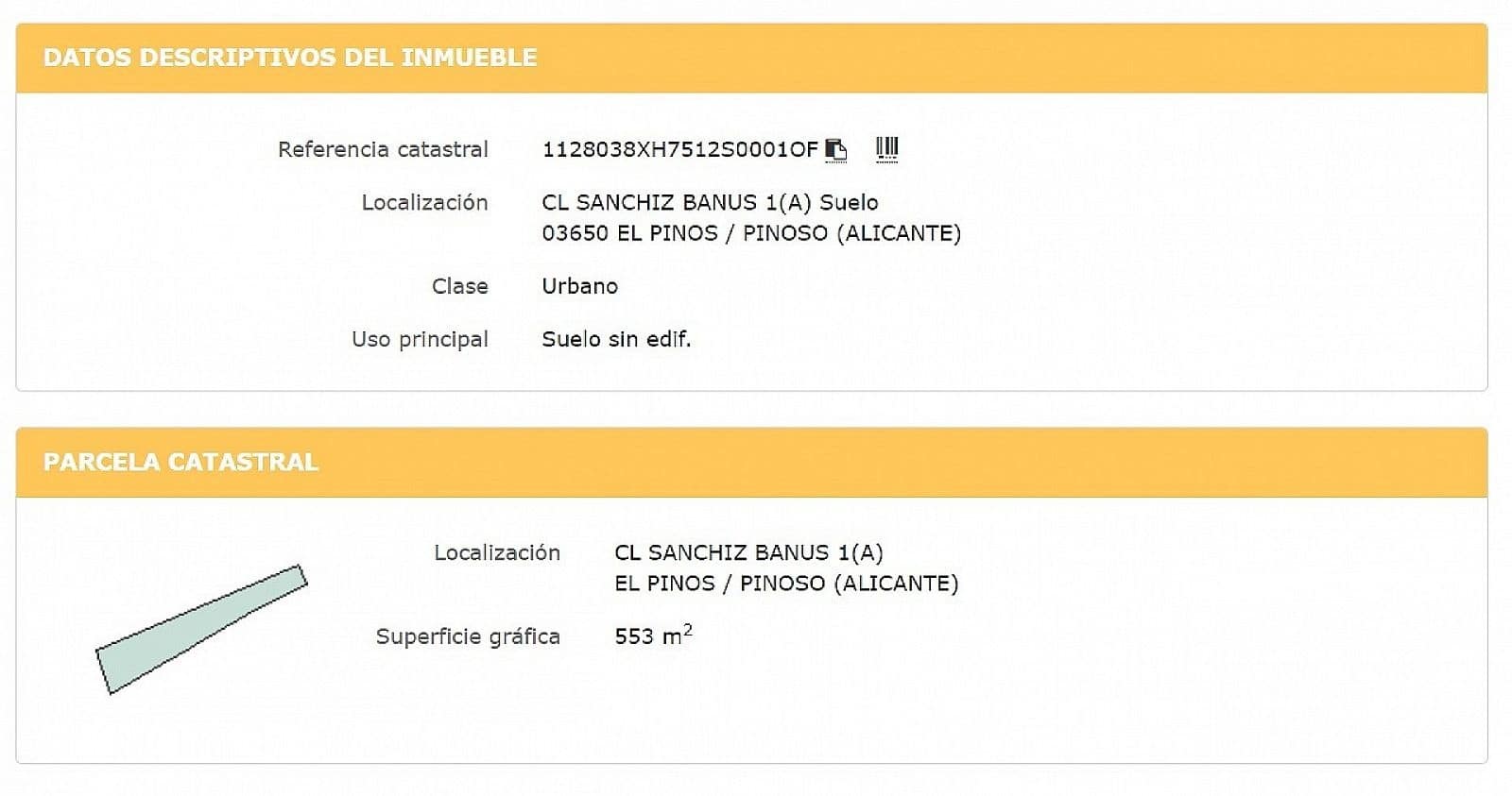 Grunde uden byggetilladelser til salg i Pinoso - € 39.995 (Ref: 8864718)