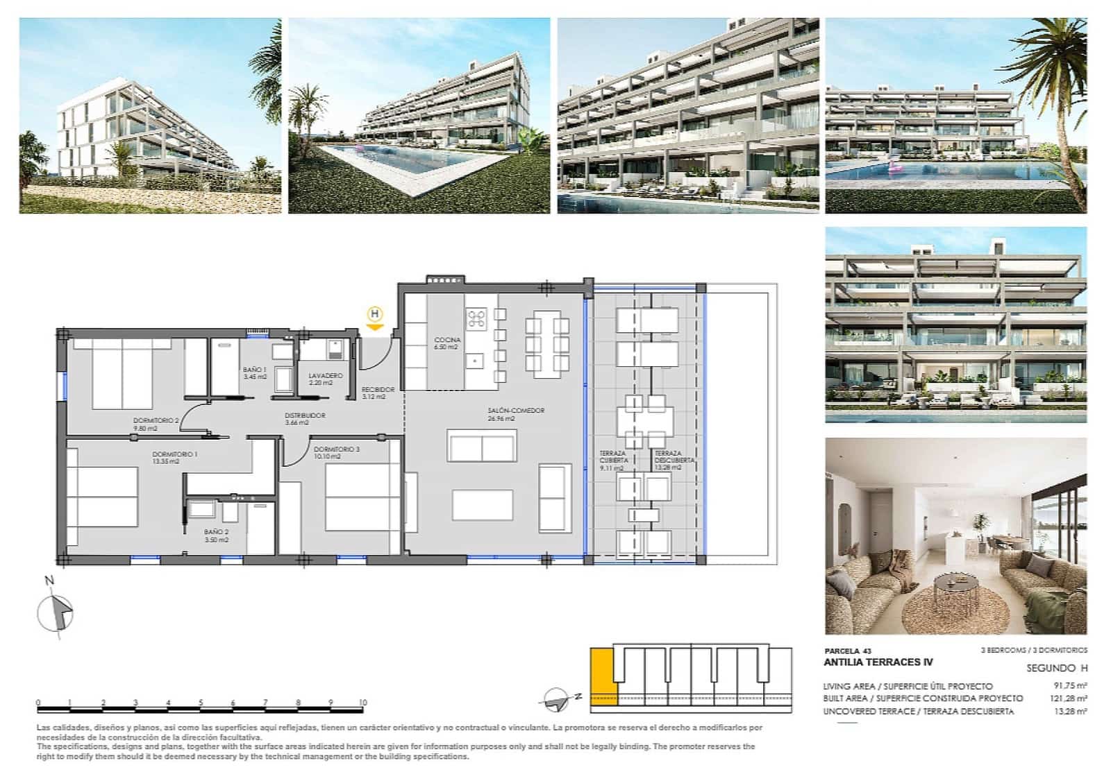 2 makuuhuone Huoneisto myytävänä paikassa Mar de Cristal mukana uima-altaan 
autotalli - 260 000 € (Ref: 8892044)