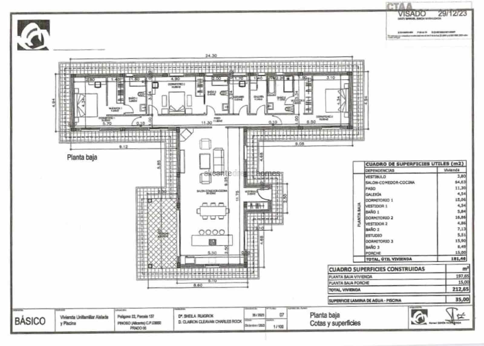 4 soveværelse Villa til salg i Pinoso med swimmingpool - € 549.000 (Ref: 9123537)