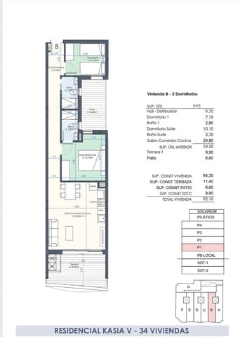 2 bedroom Apartment for sale in Nueva Torrevieja, Torrevieja with pool garage - € 339,000 (Ref: 9196946)