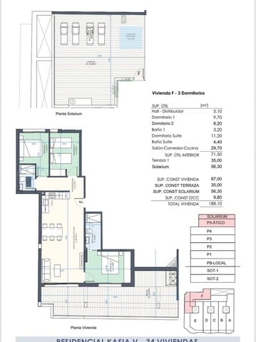2 bedroom Apartment for sale in Nueva Torrevieja, Torrevieja with pool garage - € 339,000 (Ref: 9196946)