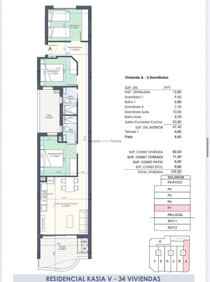 2 makuuhuone Huoneisto myytävänä paikassa Torrevieja mukana uima-altaan 
autotalli - 339 000 € (Ref: 9196946)