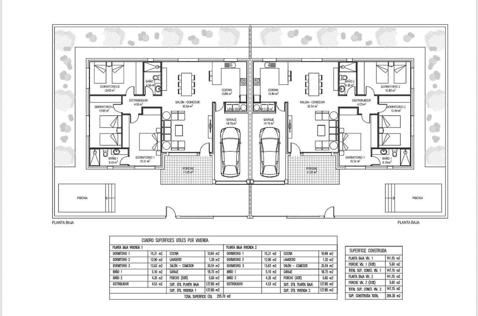 3 slaapkamer Halfvrijstaande villa te koop in La Romana met zwembad garage - € 269.995 (Ref: 9301988)