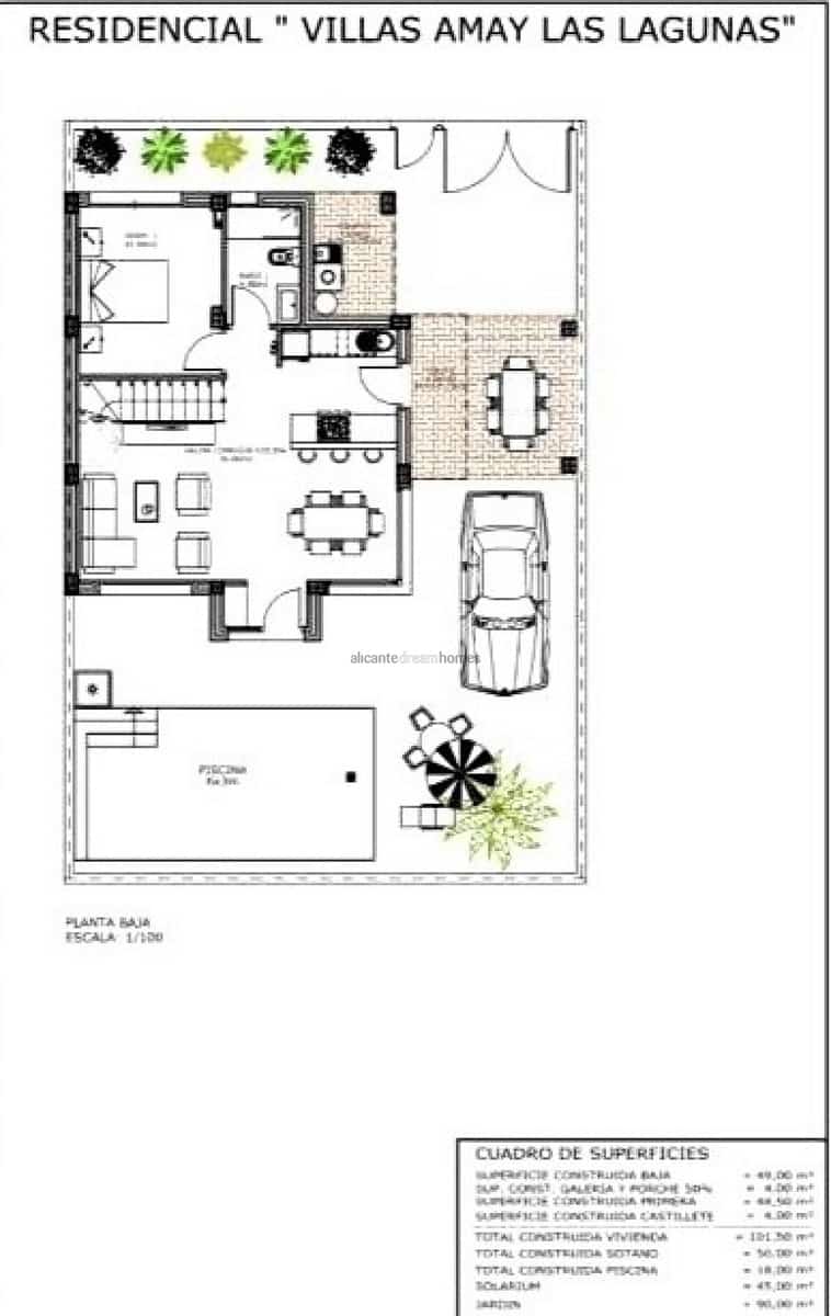 5 sypialnia Willa na sprzedaż w Los Montesinos z basenem garażem - 780 000 € (Ref: 9385087)