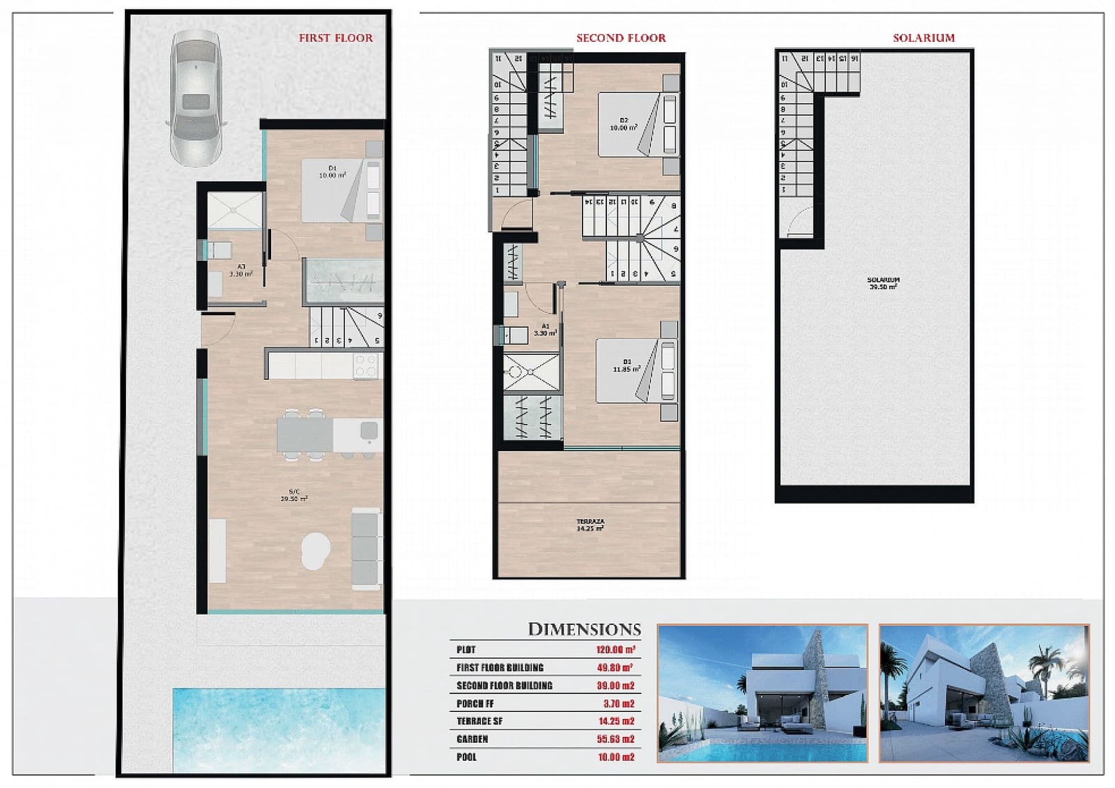 3 slaapkamer Villa te koop in Santiago de la Ribera met zwembad - € 319.950 (Ref: 9495178)