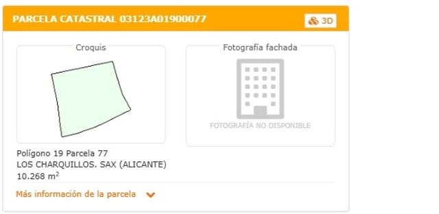 Grond te koop in Sax - € 39.950 (Ref: 9526066)