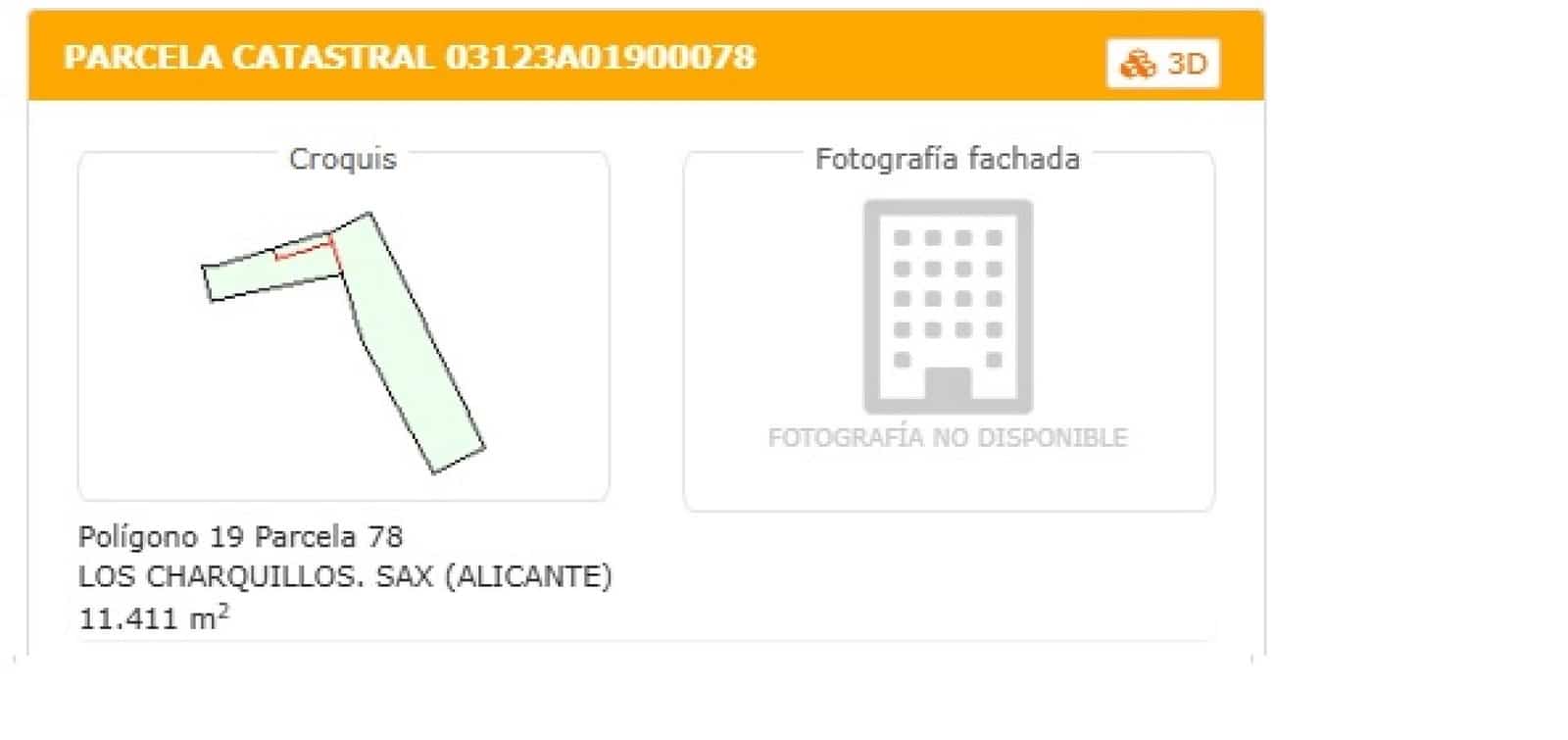 Undeveloped Land for sale in Sax - € 39,950 (Ref: 9526066)