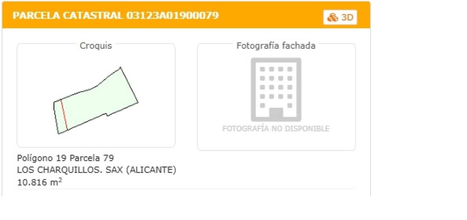 Undeveloped Land for sale in Sax - € 39,950 (Ref: 9526066)